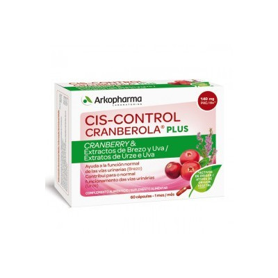 Arkopharma cis-control cranberola plus 60 cápsulas