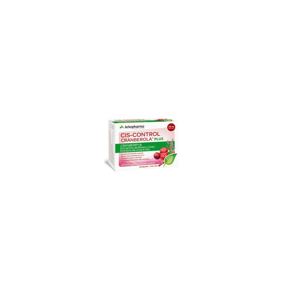 Arkopharma cis-control cranberola plus 60 cápsulas