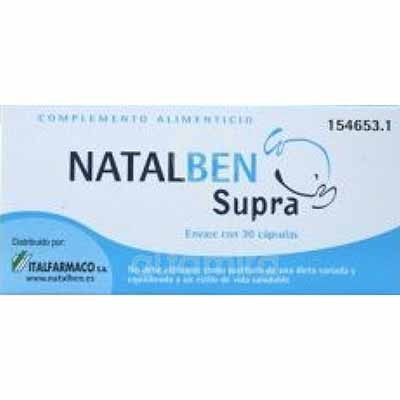 Natalben supra 30 cápsulas