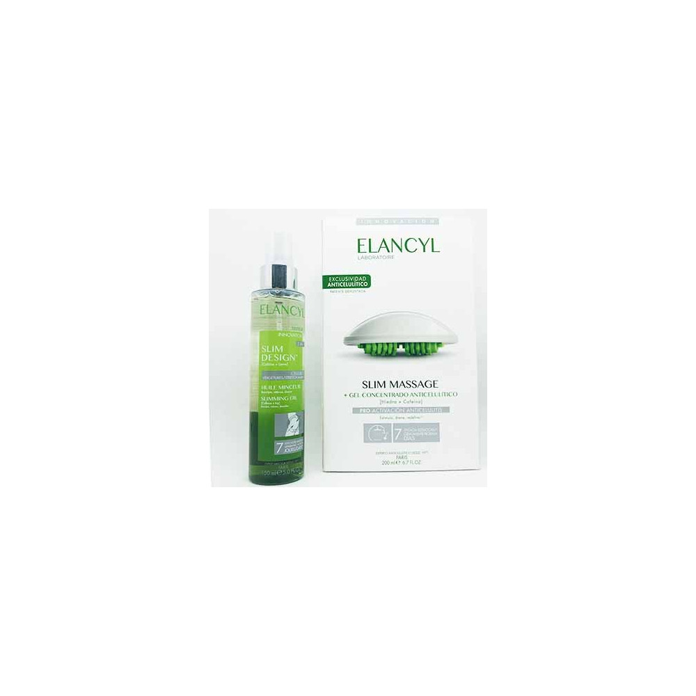 Pack elancyl slim massage + slim desing aceite 200 ml
