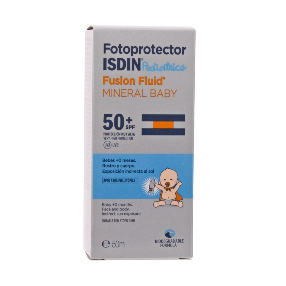fotoprotector isdin spf 50 fusion fluid mineral baby 50 ml