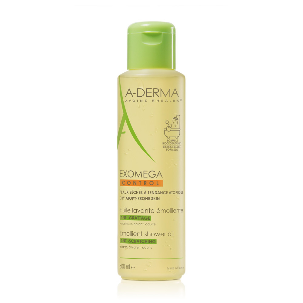 A-derma exomega control aceite de baño y ducha 500 ml