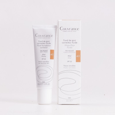 avene couvrance maquillaje fluido spf 20 tono 4 miel 30 ml