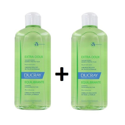 Duplo Ducray Champú equilibrante 400ml + 400ml 40% de descuento en la segunda unidad