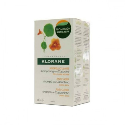 Duplo Klorane Champú Anticaspa Extracto e Capuchina 2x200 ml