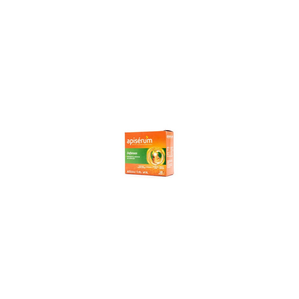 Caja de complejo vitamínico 18 viales de Apisérum Defensas 