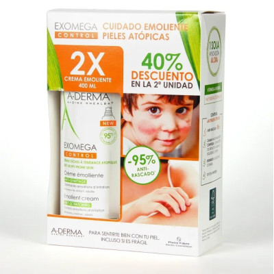 Pack Exomega Control Crema Emoliente 2x400 ml