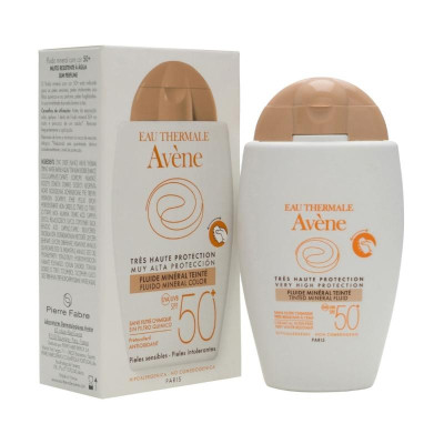 avene fluido mineral con color spf 50 40 ml