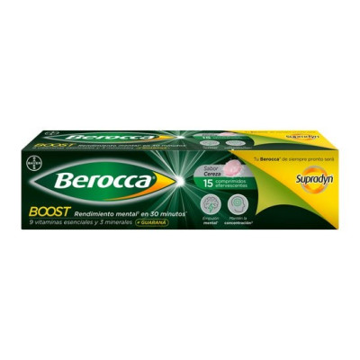 Bayer Berocca Boost Guaraná Efervescente 15 comprimidos