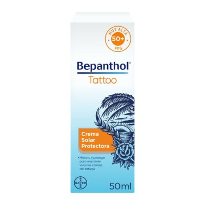 Bayer Bepanthol Tattoo Crema Solar Protectora SPF50+ 50ml