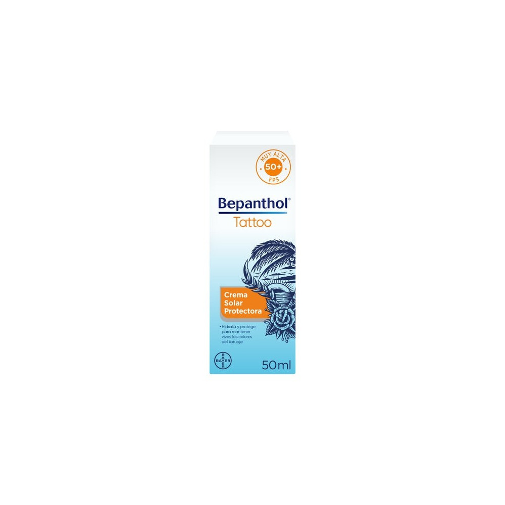 Bayer Bepanthol Tattoo Crema Solar Protectora SPF50+ 50ml