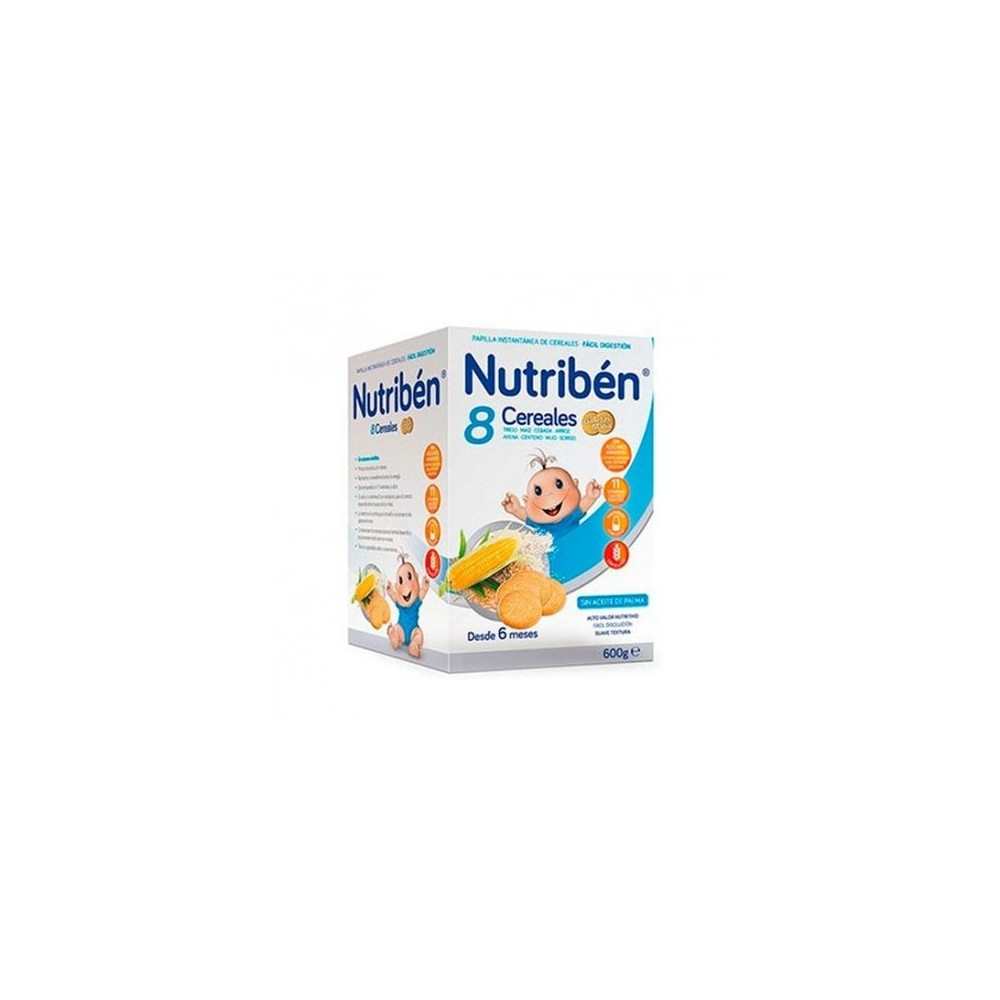 Nutribén® 8 cereales con miel y galletas 600g