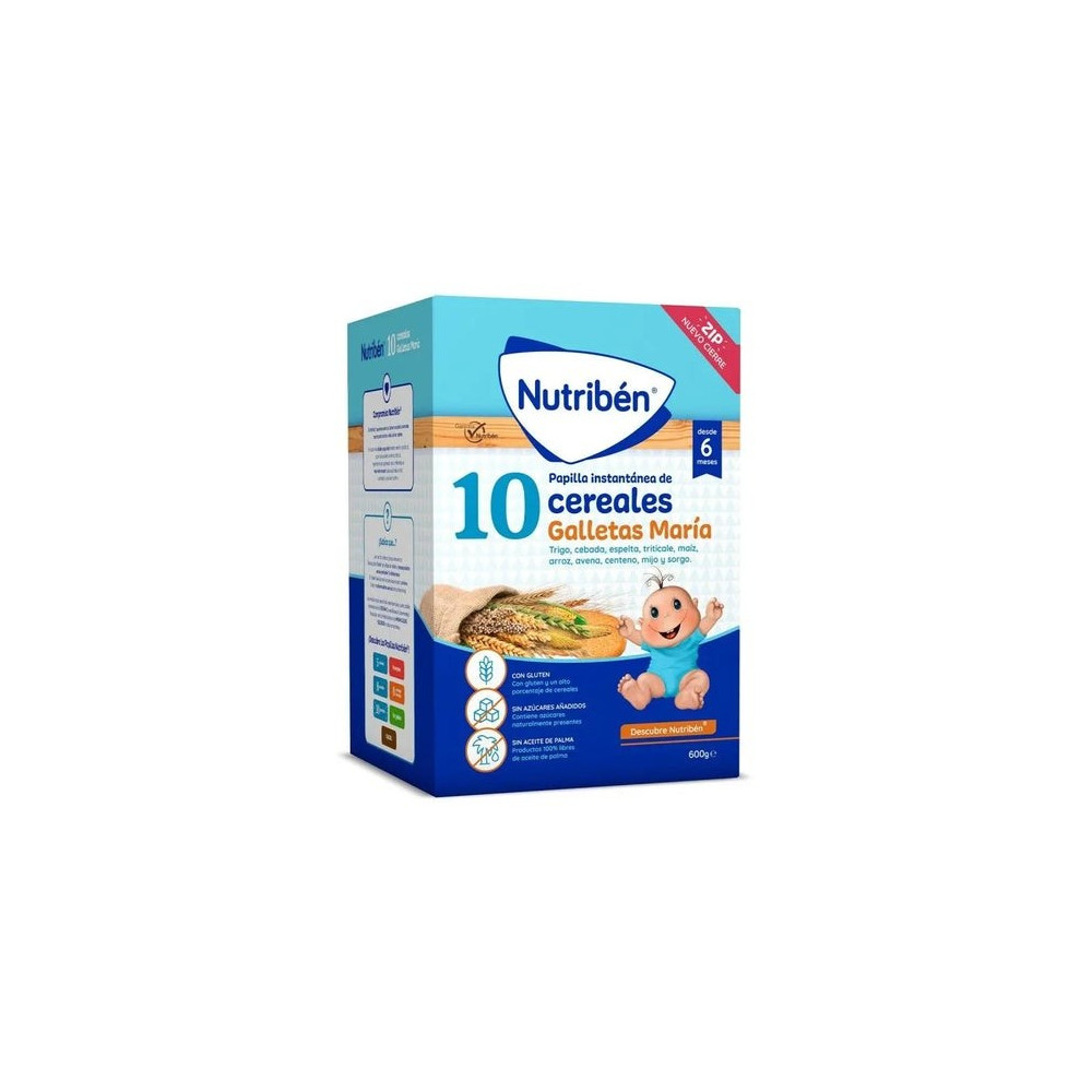 Nutriben 10 Cereales Galleta Maria 600g