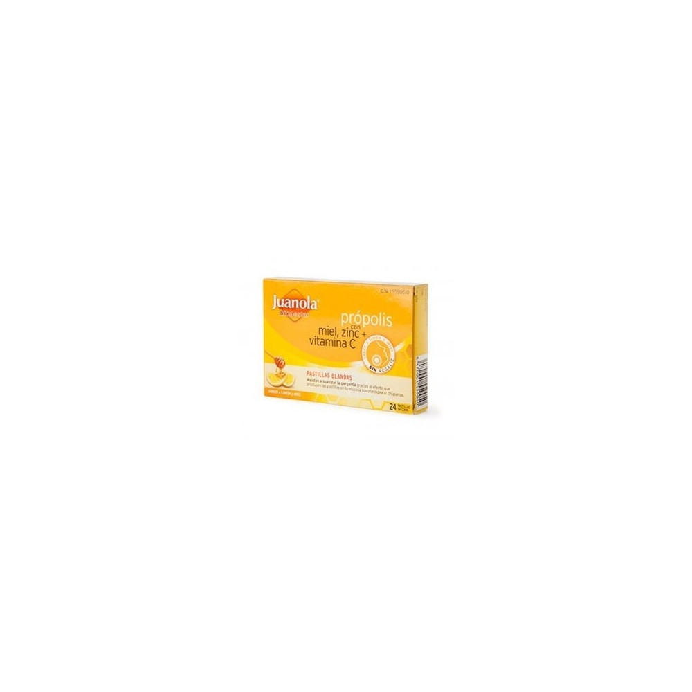 Juanola Própolis con Miel_ Zinc + Vitamina C 24uds