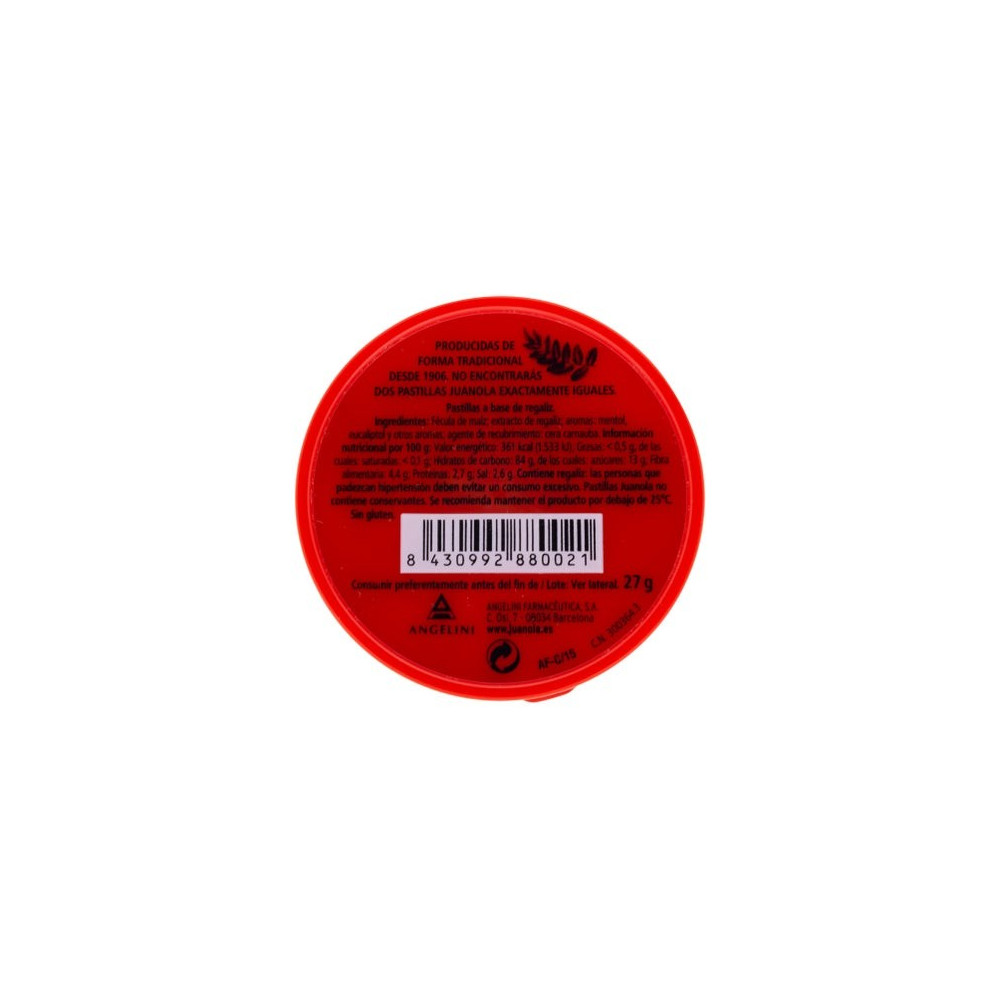 Juanola® pastillas regaliz 27g