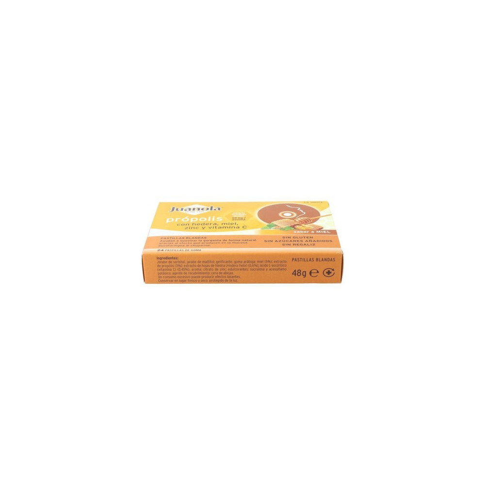 Juanola Propolis Con Hedera Sabor Miel 24 Unidades