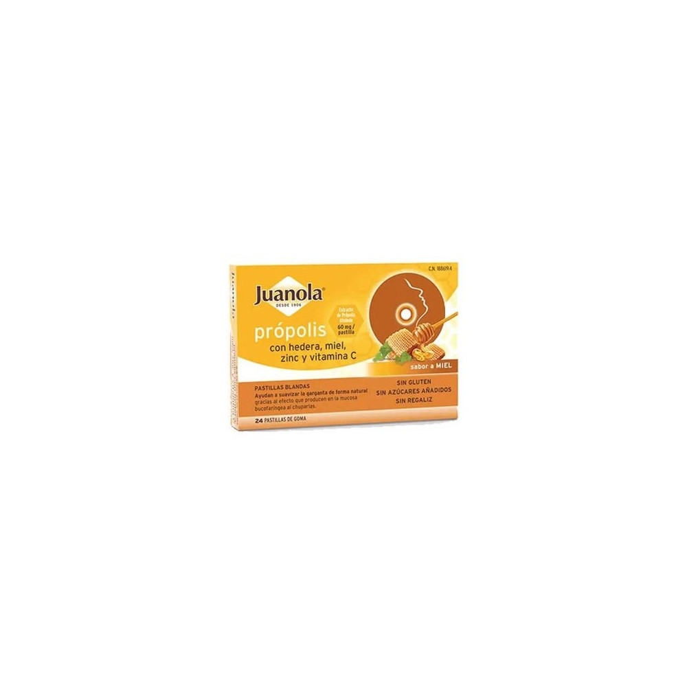 Juanola Propolis Con Hedera Sabor Miel 24 Unidades