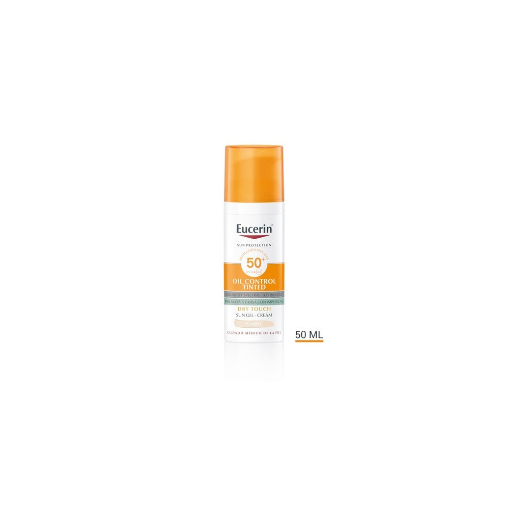 Eucerin Sun Oil Control Dry Touch Gel-Crema Tono Claro SPF50+ 50ml