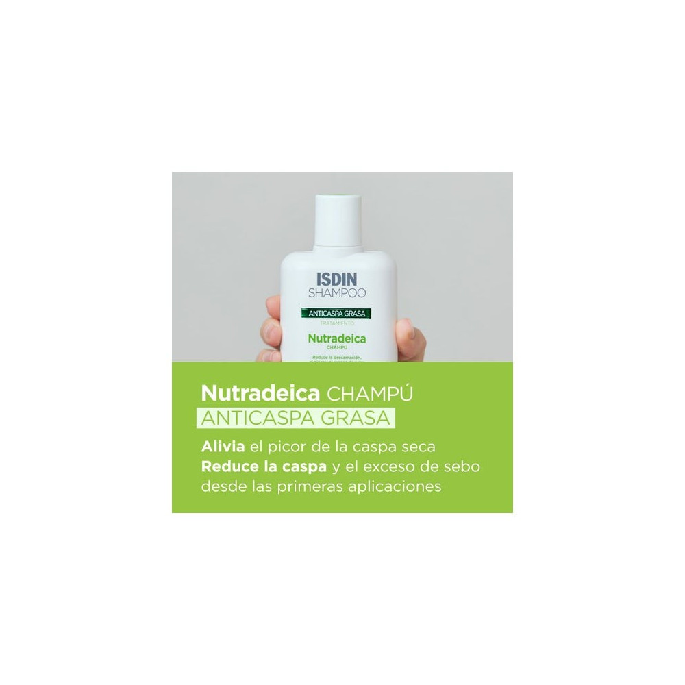 ISDIN Shampoo Nutradeica Champú Anticaspa Grasa 400ml
