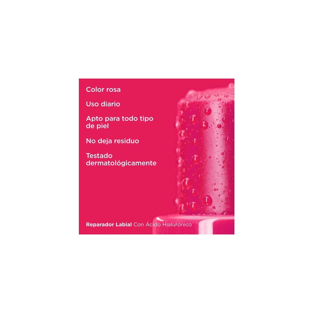 ISDIN Reparador Labial con Ácido Hialurónico Stick Rosa 4g