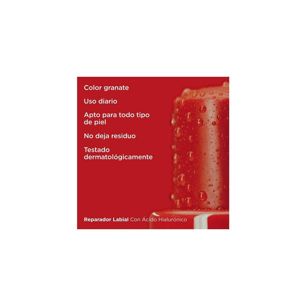 ISDIN Reparador Labial con Ácido Hialurónico Stick Granate 4g