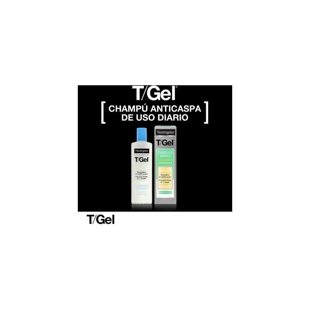 Neutrogena T/Gel Champú Anticaspa Cabello Graso 2x250ml