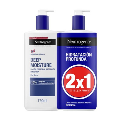 Neutrogena Pack Hidratación Profunda Sin Perfume 2x750ml