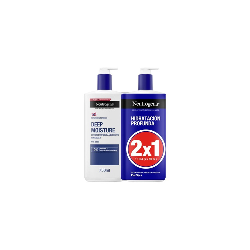 Neutrogena Pack Hidratación Profunda Sin Perfume 2x750ml