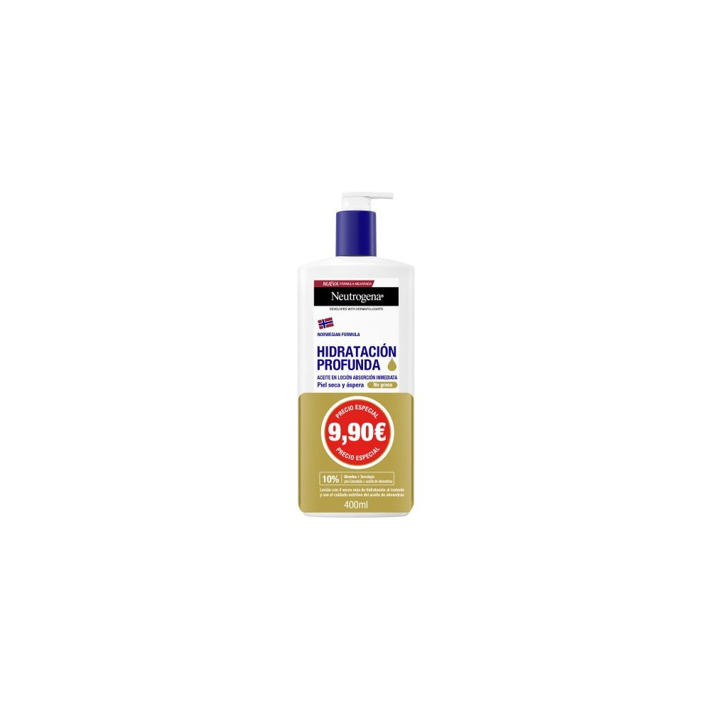 Neutrogena Hidratación Profunda Aceite Loción No Grasa 400ml