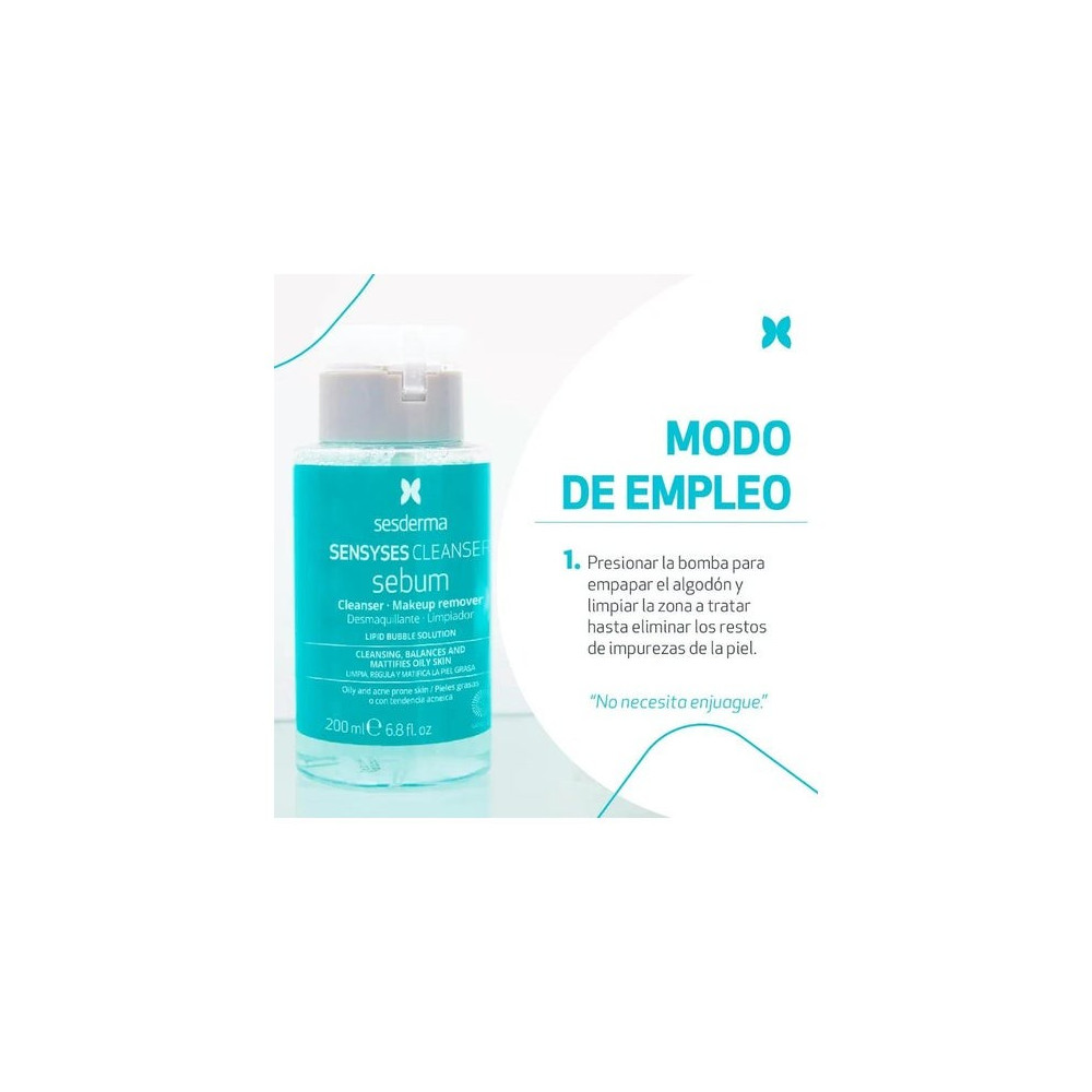 Sesderma Sensyses Cleanser Sebum Desmaquillante Limpiador 200 ml