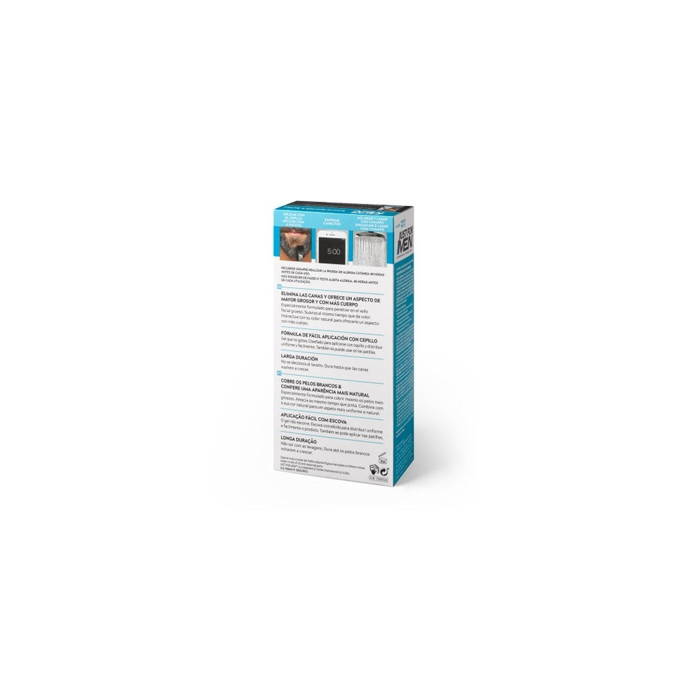 Just for Men gel colorante negro para bigote y barba 30 ml