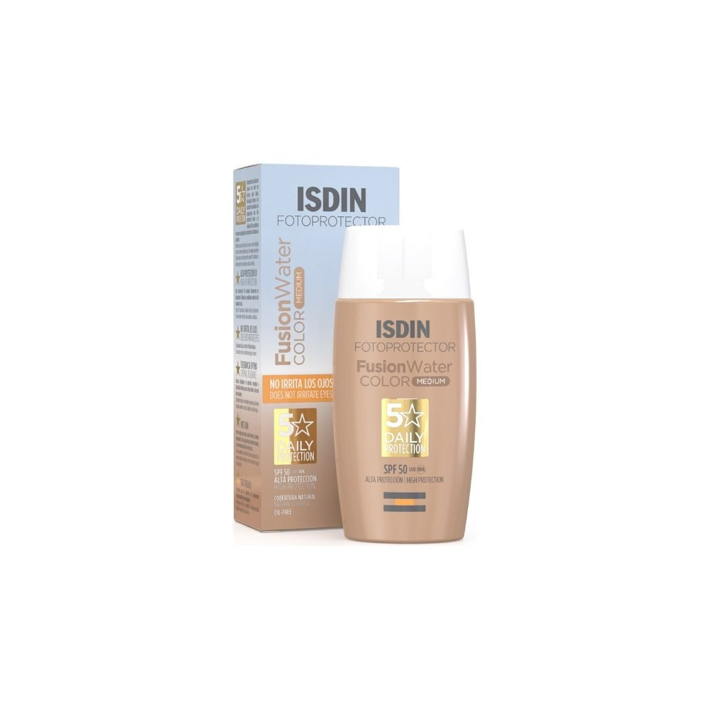 Fotoprotección isdin SPF 50 fusion water color medium 50 ml
