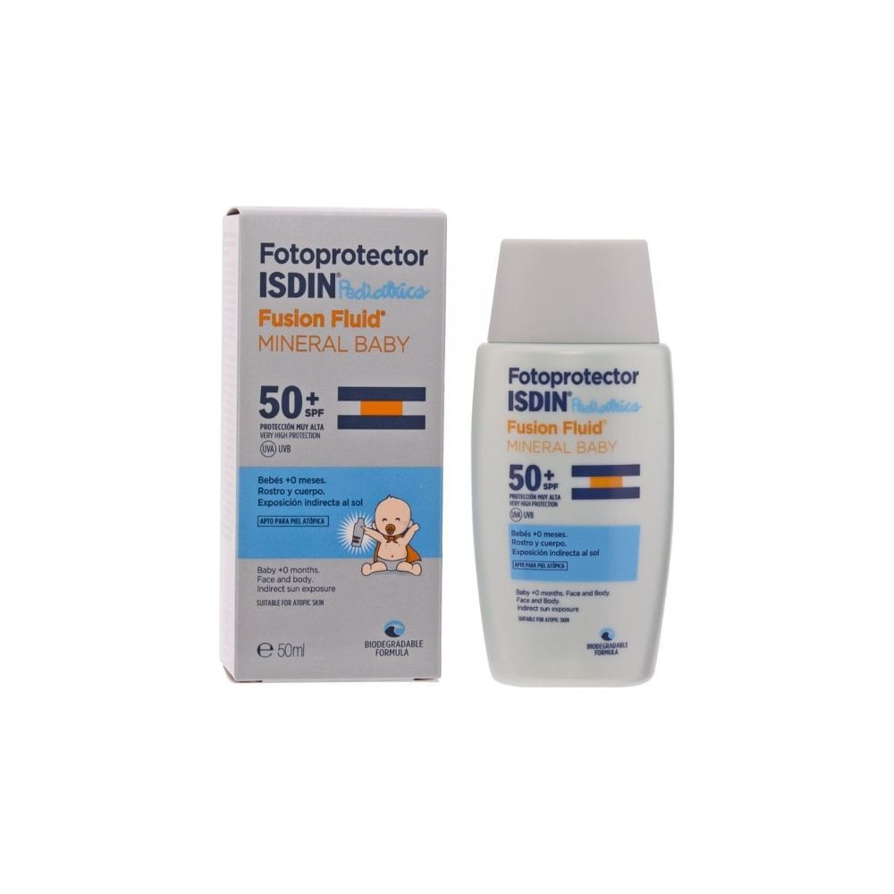 fotoprotector isdin spf 50 fusion fluid mineral baby 50 ml