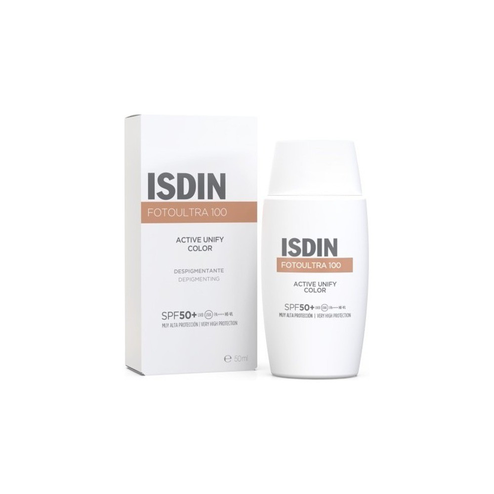 fotoprotector isdin fotoultra active unify fusion fluid color 50 ml