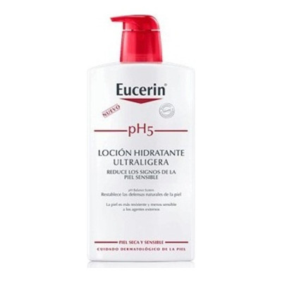 Eucerin piel sensible pH 5 loción hidratante ultraligera 1L