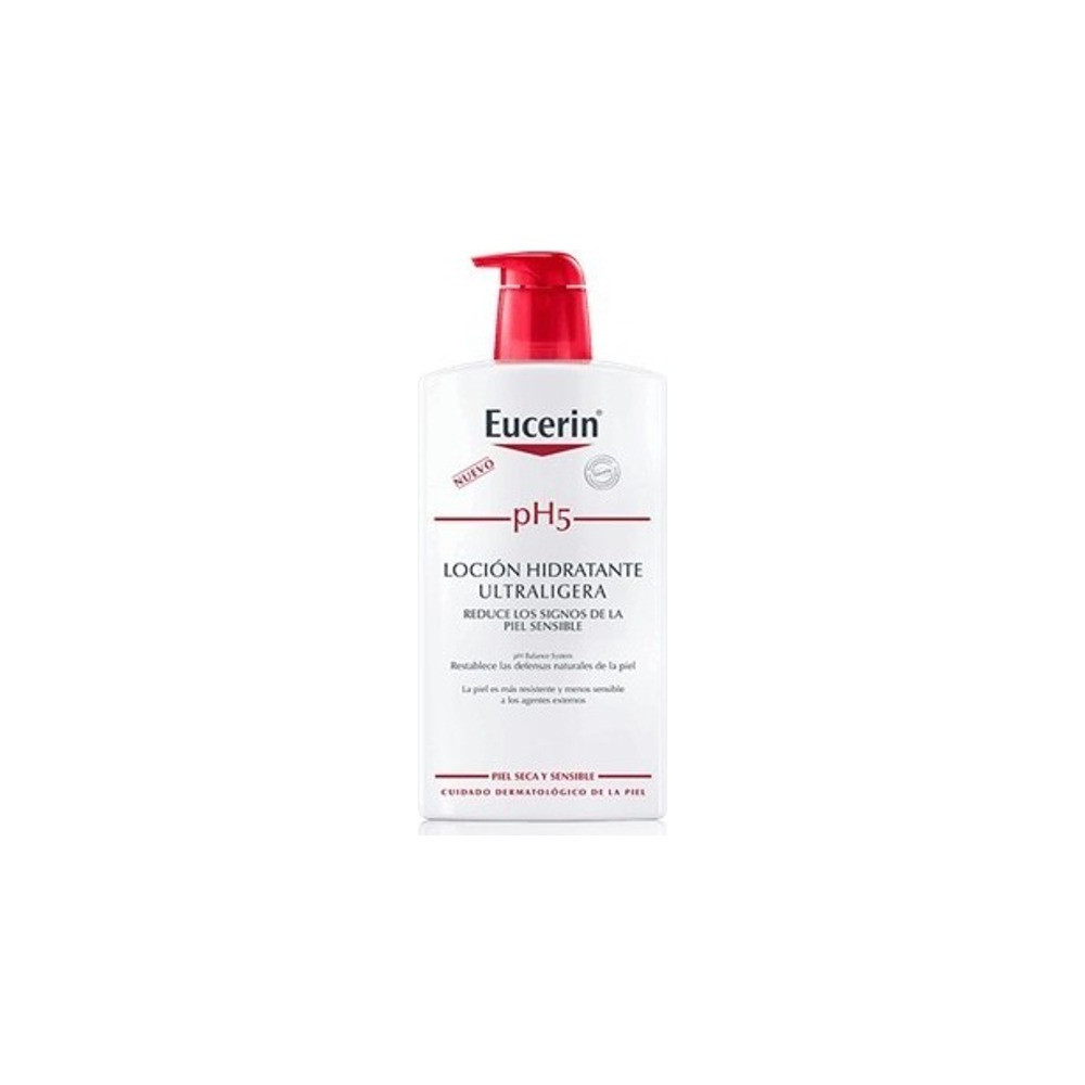 Eucerin piel sensible pH 5 loción hidratante ultraligera 1L