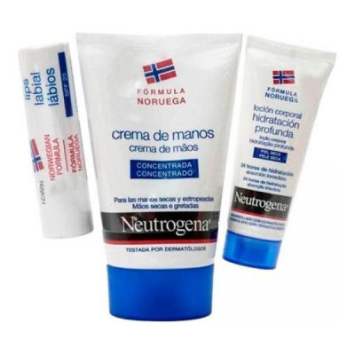 neutrogena pack crema de manos labial locion 15 ml