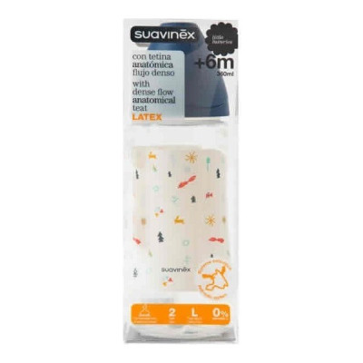 Suavinex biberón boca ancha tetina látex anatómica talla 2 360 ml