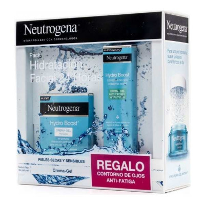 pack neutrogena hydro boost crema gel piel seca contorno de ojos