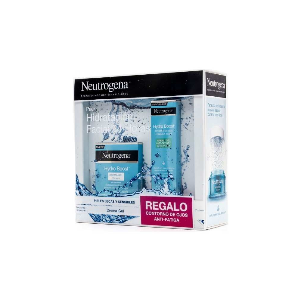 pack neutrogena hydro boost crema gel piel seca contorno de ojos