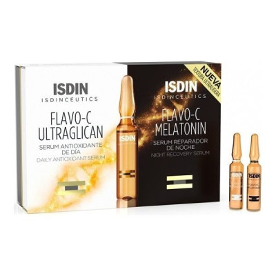 pack isdinceutics ampollas flavo c ultraglican flavo c melatonin