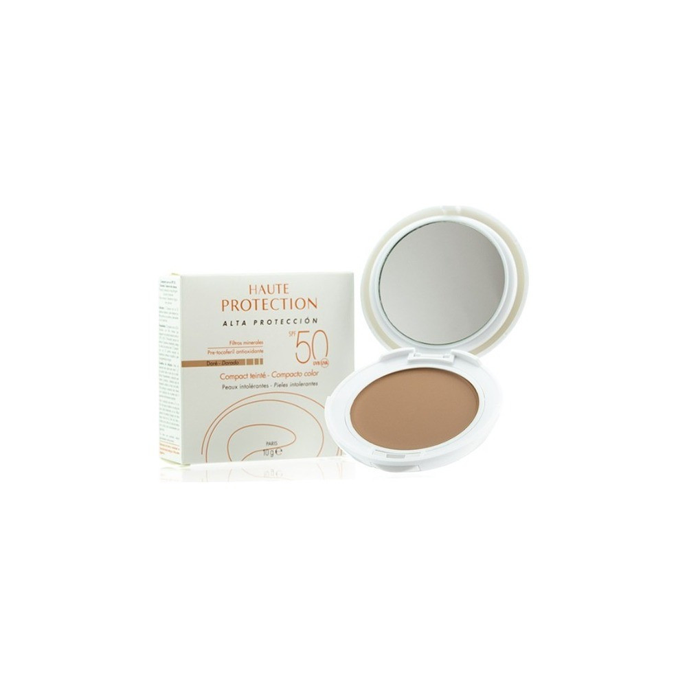 avene spf 50 compacto oil free color dorado 10 g