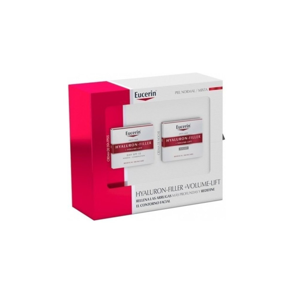 pack eucerin hyaluron filler volumen dia y noche