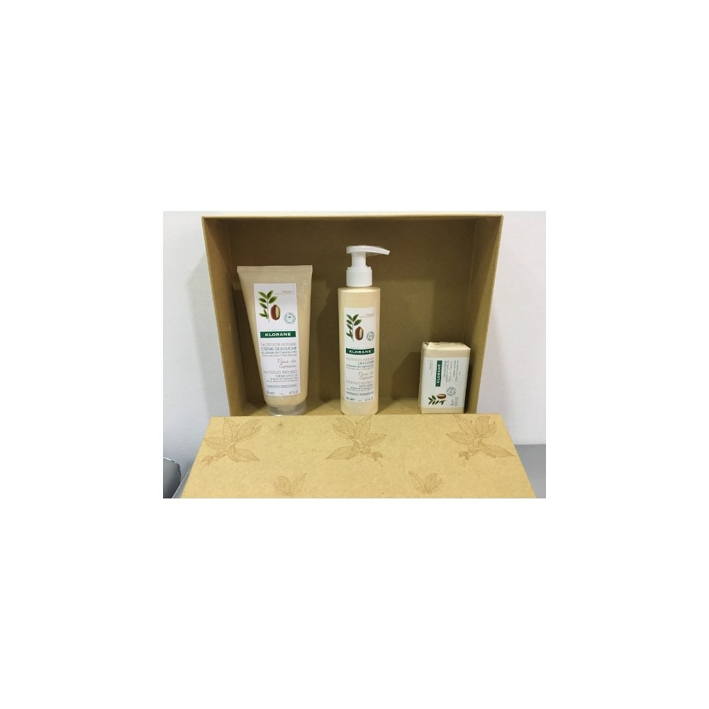 Klorane Pack Fleur de Cupuaçu Crema de Ducha + Leche Corporal + Jabón Crema