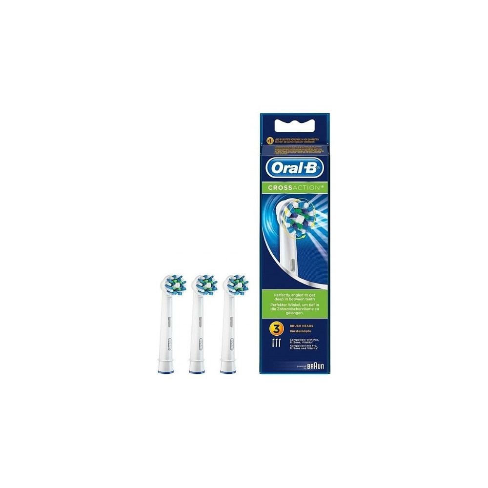 Oral B Recambio de Cabezales Crossaction 3 Unidades