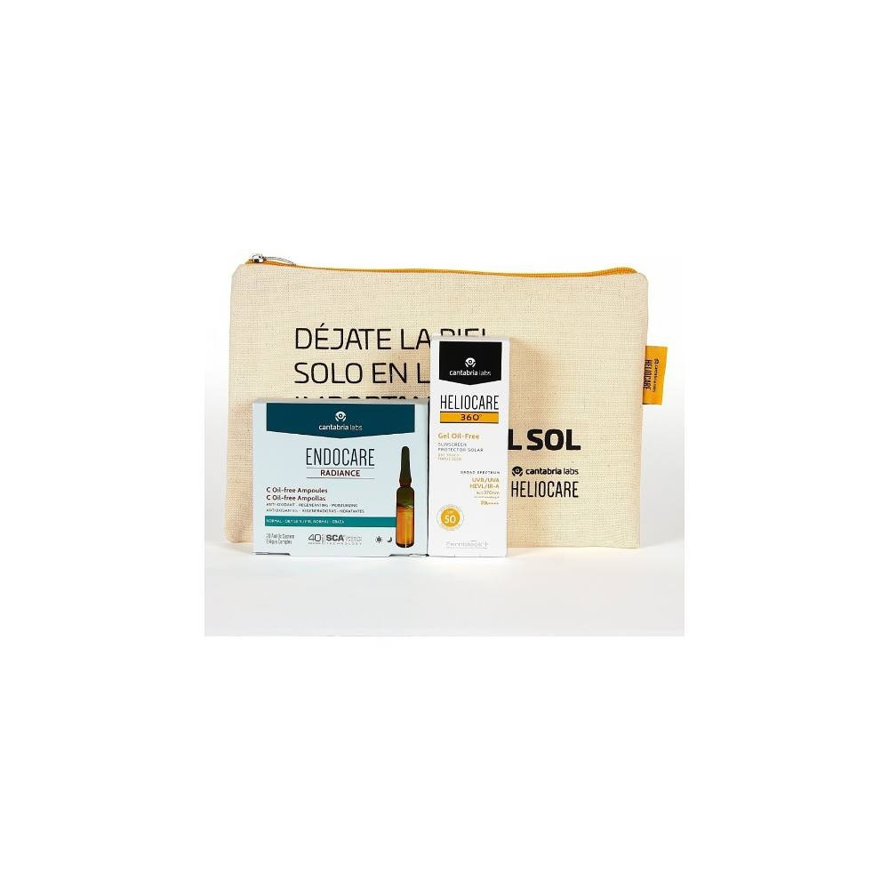 Pack Heliocare 360º Gel Oil-Free SPF 50 + Ampollas Endocare Radiance