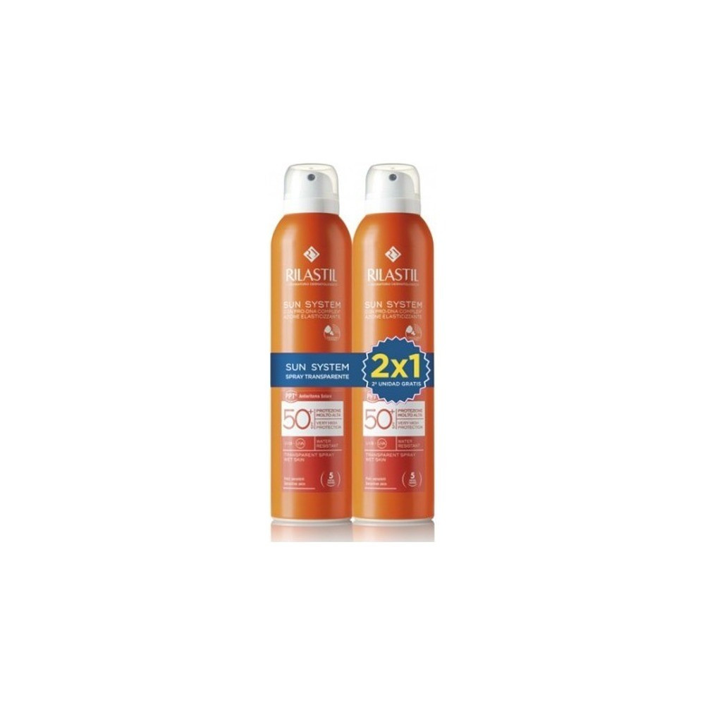 Pack Rilastil Sun Sistem Spray Transparente SPF 50+ 2x200ml
