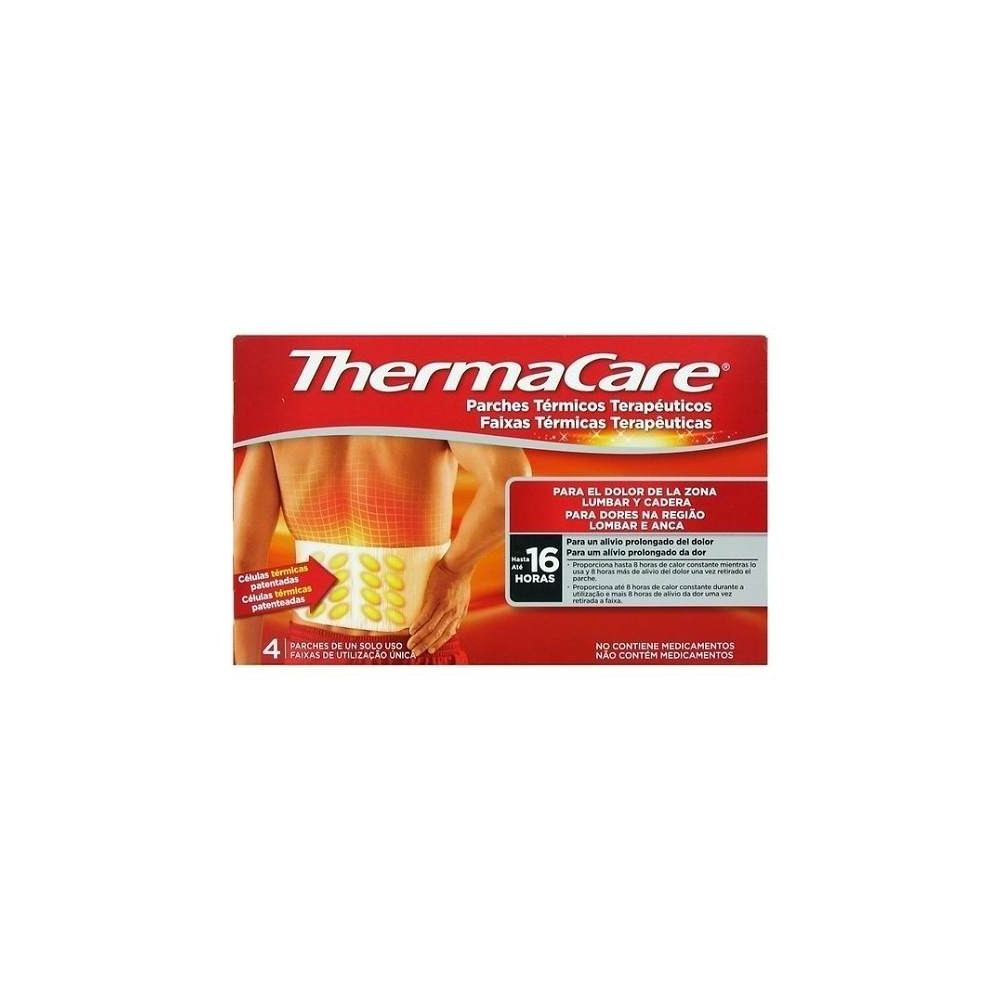 Thermacare Parches de Calor zona Lumbar y Cadera 4 unidades