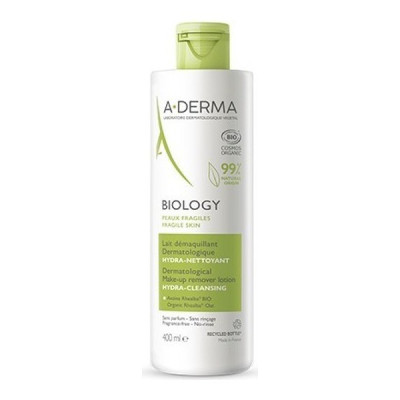 A-Derma Biology Leche Desmaquillante Hidralimpiadora 400 ml