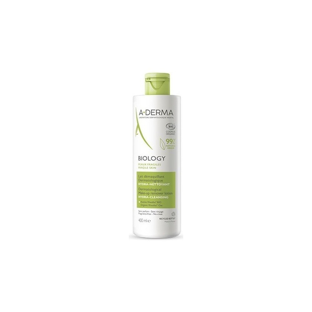 A-Derma Biology Leche Desmaquillante Hidralimpiadora 400 ml